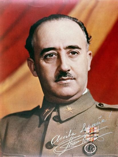 Official Portrait of General Francisco Franco  Giclee Print ...