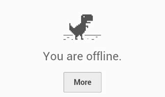 Offline Dinosaur | Google chrome, 8 bit, Google today