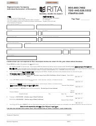 Ohio Individual Declaration of Exemption Download Fillable ...