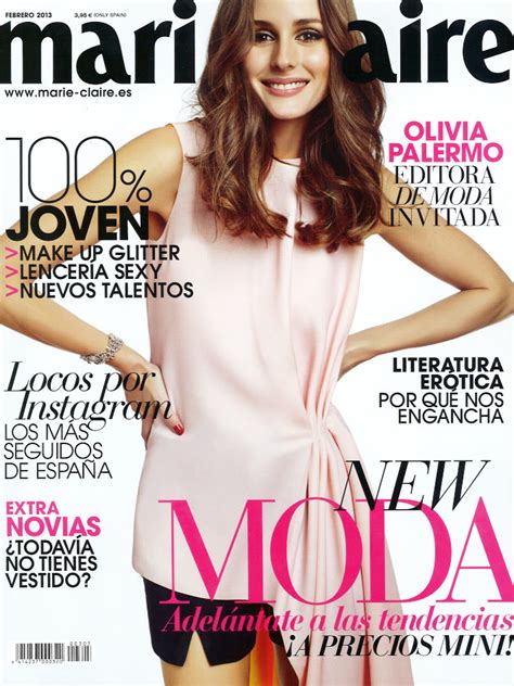 Olivia Palermo Stars in Marie Claire Spain February 2013 ...