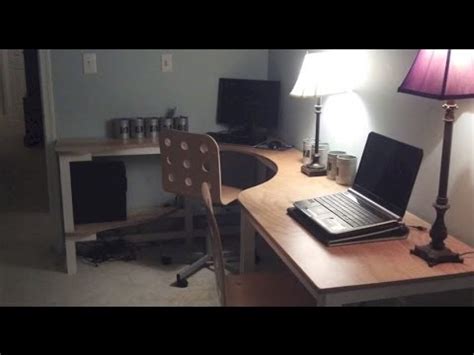 One and 1/4 Sheet Plywood Corner Desk that Sits Two   YouTube
