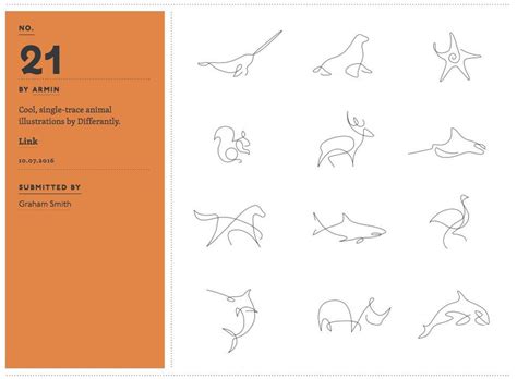 One Line Animal Logos   Gracefully Drawn by DFT  Differantly