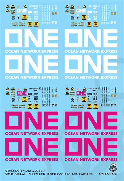 ONE Ocean Network Express 40  Intermodal Container Pink ...