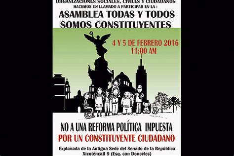 ONG s y ciudadanos convocan a constituyente de la Ciudad   RegeneraciónMX
