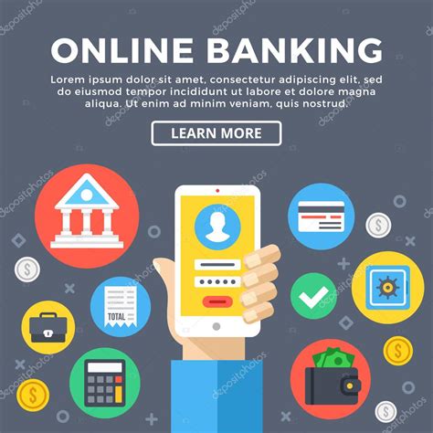 Online banking, e banking concept. Manage bank account via ...