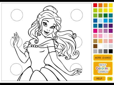 Online Coloring Games For Kids   Disney Princess Coloring ...