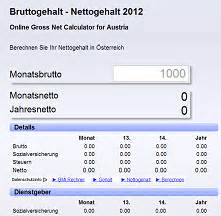 Online Gross Net Calculator for Austria | Sti s blog