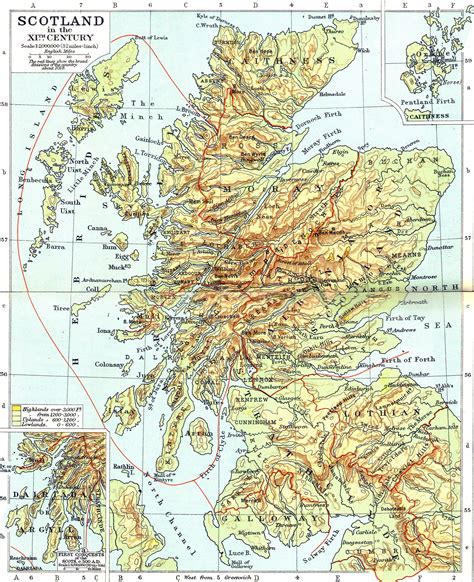 Online Maps: Scotland old map