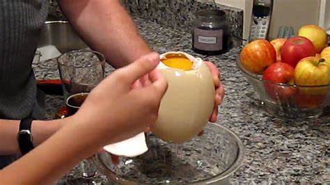 Opening an Ostrich Egg   YouTube