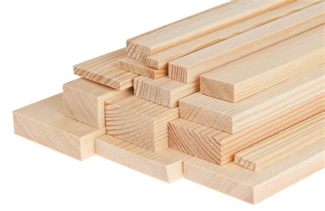 Opitec Espana | Listones de madera de pino, 250 x 60 x 10 mm