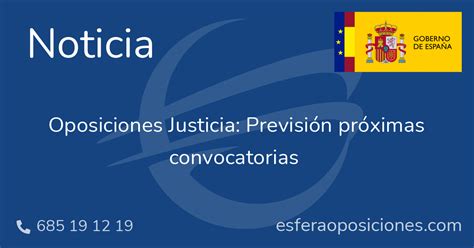 Oposiciones Justicia: Previsión próximas convocatorias ...