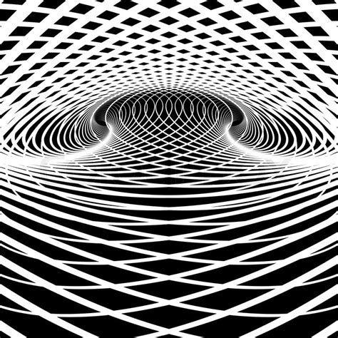 Optical illusion vector background. Op art. | Stock Vector ...