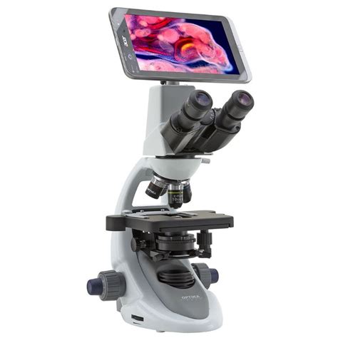 Optika Microscopio digital B 290TB, E PLAN, con tablet PC