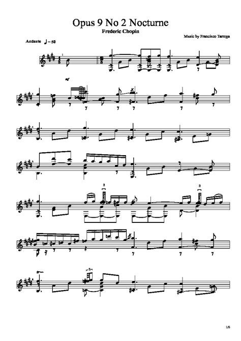 Opus 9 No 2 Nocturne by Frederic Chopin  PDF    CGLIB.ORG