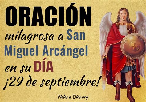 Oración Milagrosa a San Miguel Arcángel en su día ¡29 de ...