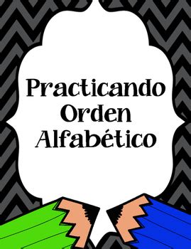 Orden Alfabetico by Bilingual Schoolhouse | Teachers Pay ...