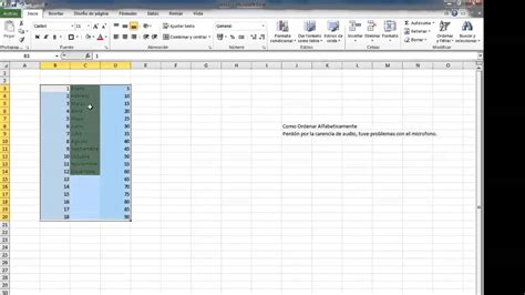 Ordenar Alfabeticamente, ajustar combinar y bordes de ...