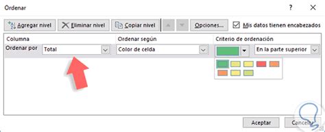 Ordenar datos de celdas por color Excel 2016   Solvetic