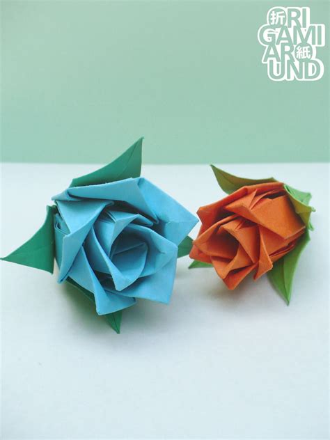 Origami Around — another easy paper rose design I just ...