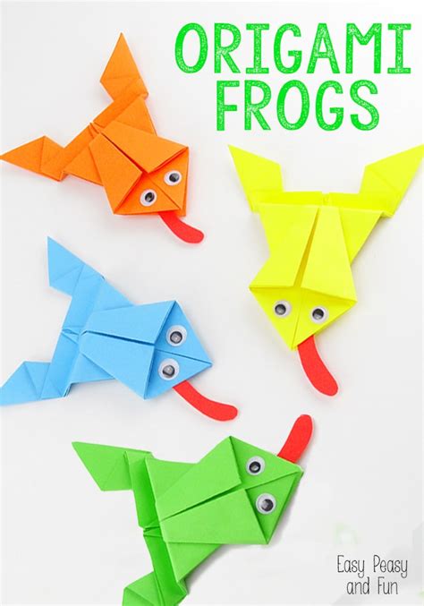 Origami Frogs Tutorial   Origami for Kids   Easy Peasy and Fun