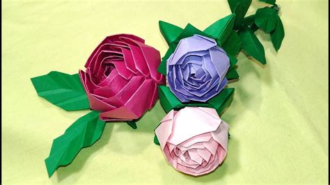 Origami rose  modular . Easy paper rose! Ideas for ...