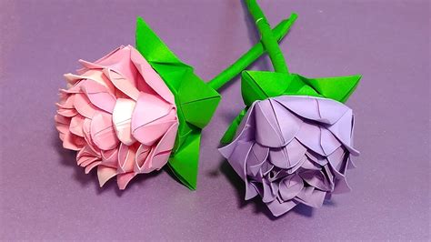 Origami rose  modular .Easy paper rose! Ideas for party ...