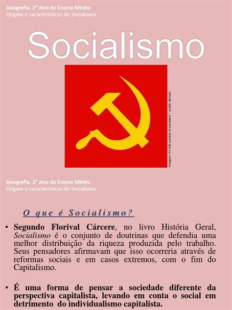 Origem e Características do Socialismo | Socialismo | Comunismo