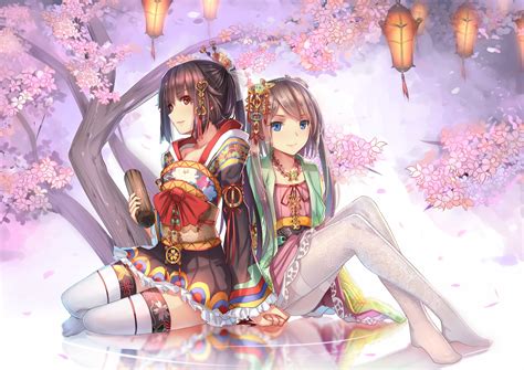 original Characters, Anime, Japanese Clothes, Cherry ...