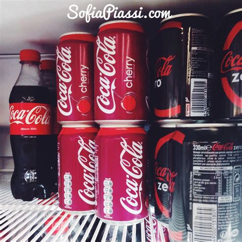Os Tipos de Coca Cola que encontrei aqui na França ...