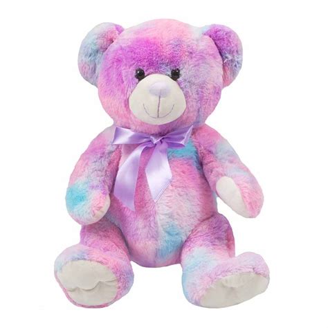 Oso de Peluche Moño Morado Alkosto Tienda Online