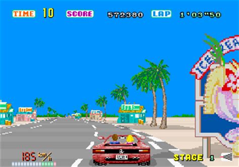 Out Run  sitdown/upright, Rev B  ROM Download for MAME ...