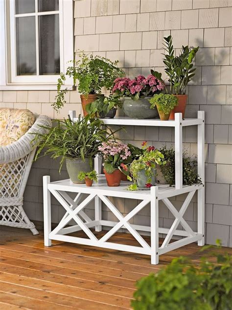 Outdoor Plant Stands: Cottage Plant Stand   A Two Tier ...