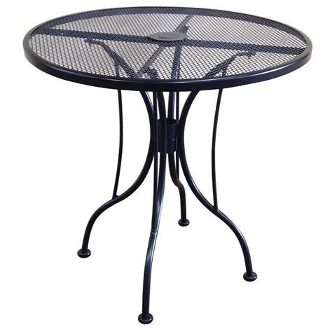 Outdoor Wrought Iron Table with 36   Round Top