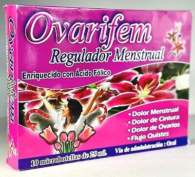 Ovarifem Regulador Menstrual 10 ampolletas oral de 25ml. c/u | eBay