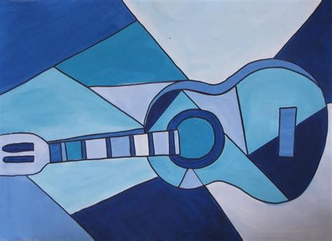 Pablo Picasso Art Blue Guitar cubism painting CANVAS ART ...