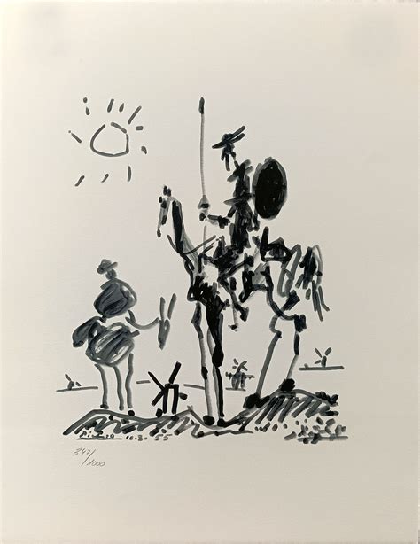 Pablo Picasso:  Don Quijote y Sancho  347/1000 | Barnebys