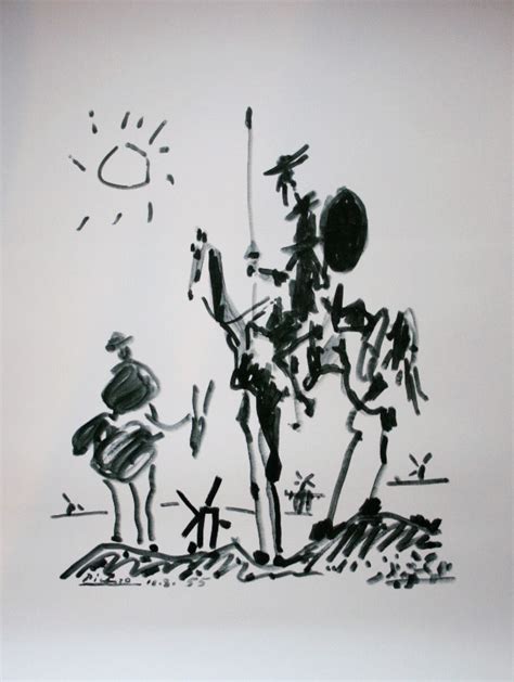 Pablo Picasso poster : Don Quixote