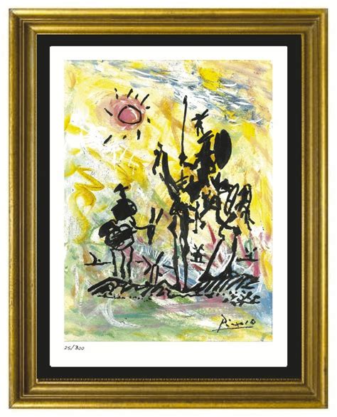 Pablo Picasso Signed & Hand Numbered Limited Ed  Don Quixote ...