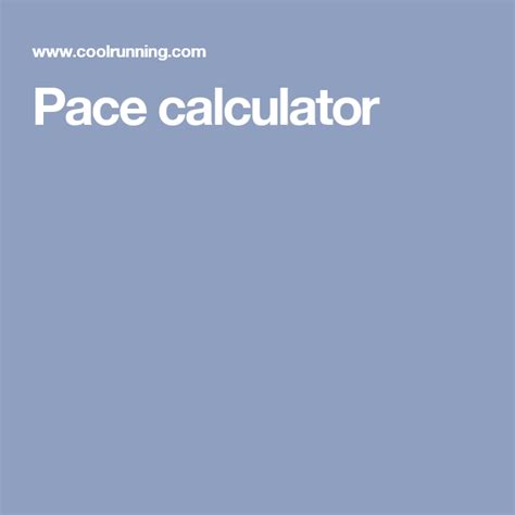 Pace calculator | Active network, Running pace, Half ...