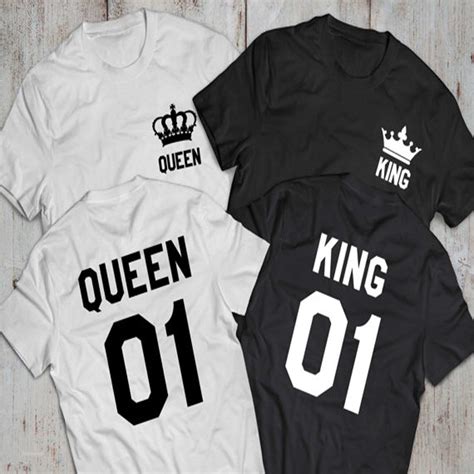 Pack 2 Camisetas  Queen & King  Personalizadas
