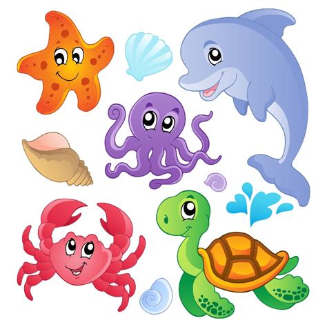 Pack Animales del Mar Pegatinas pared infantiles