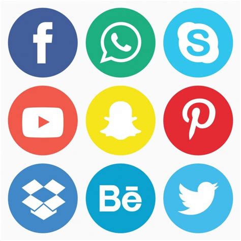 Pack de iconos de redes sociales | Descargar Vectores gratis