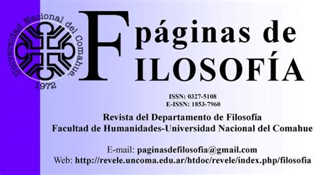 Páginas de Filosofía – Asociación de Revistas Académicas ...
