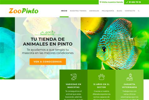 Páginas Web para Tiendas de Animales   Pentaweb