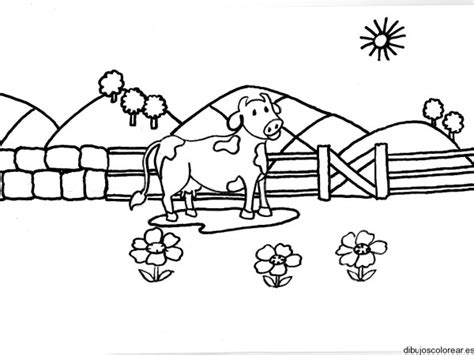 Paisajes con vacas – Dibujos para imprimir y colorear ...