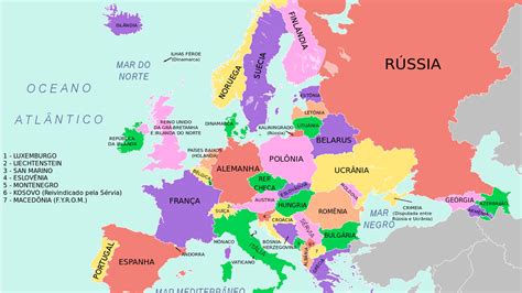 Países da Europa: conheça todas as capitais, mapa e ...