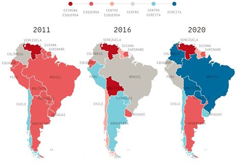 Países de esquerda e de direita na América do Sul | Infográficos Gazeta ...