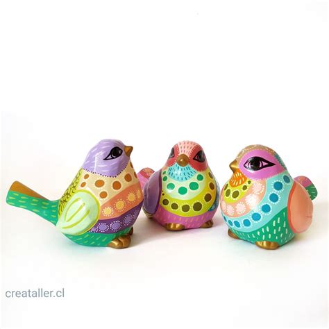 Pajaritos decorativos | Pájaros de cerámica, Pájaros de arcilla, Pajaritos
