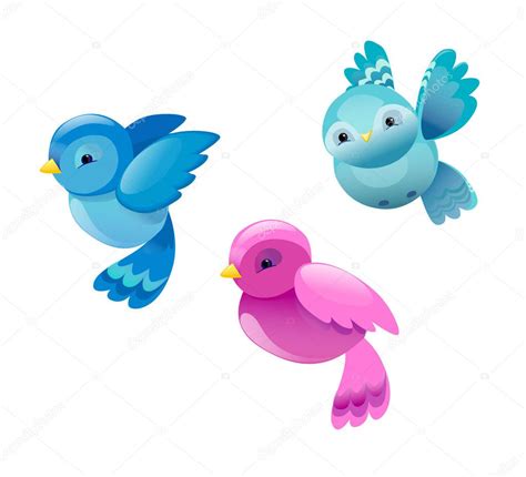 Pájaros coloridos dibujos animados — Vector de stock  AlsouSh #161345666