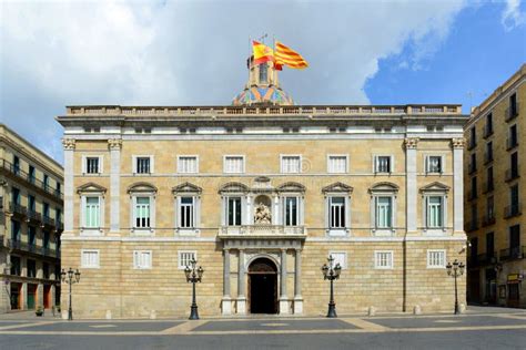 Palau De La Generalitat De Catalunya, Barcelona Stock Image Image of ...